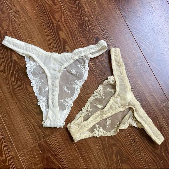 Vintage Victoria’s Secret mesh lace thong panties size small - Picture 4 of 7